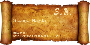 Stanga Magda névjegykártya